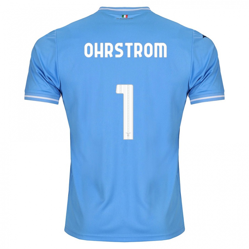 Homem Camisola Stephanie Ohrstrom #1 Azul Principal 2023/24 Camisa
