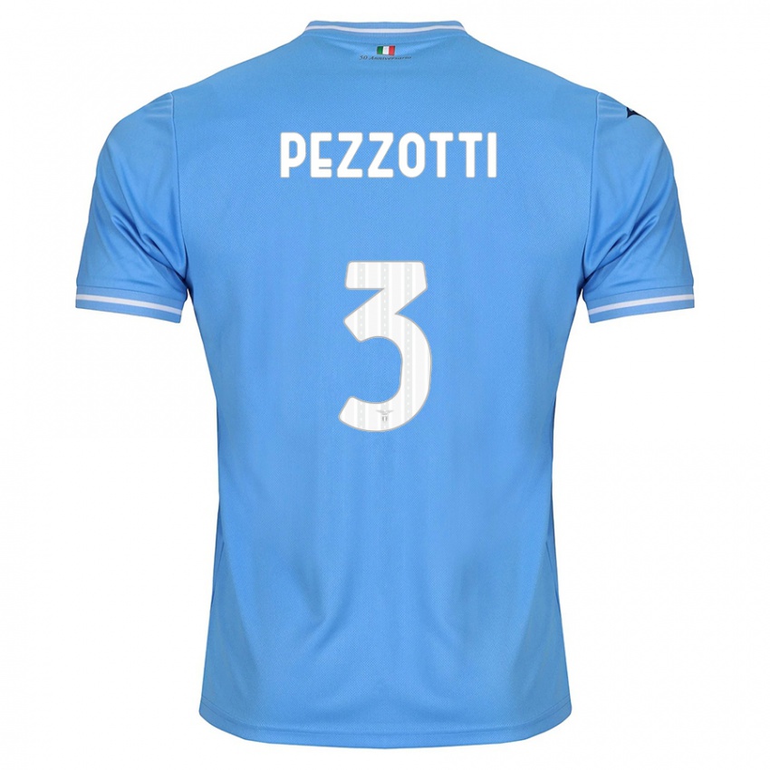 Homem Camisola Arianna Pezzotti #3 Azul Principal 2023/24 Camisa