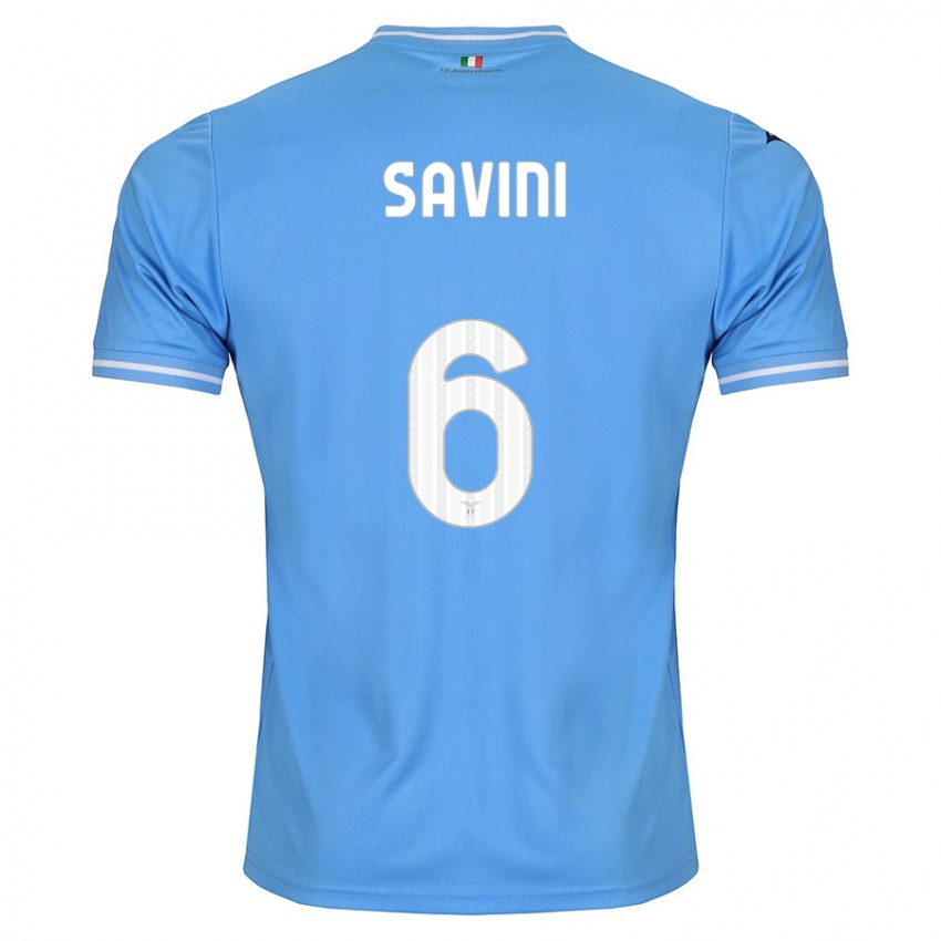Homem Camisola Federica Savini #6 Azul Principal 2023/24 Camisa