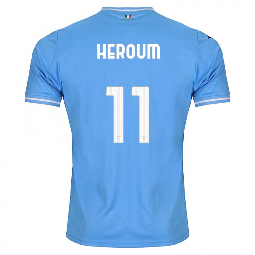 Homem Camisola Nora Heroum #11 Azul Principal 2023/24 Camisa