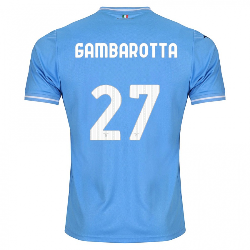 Homem Camisola Margot Gambarotta #27 Azul Principal 2023/24 Camisa