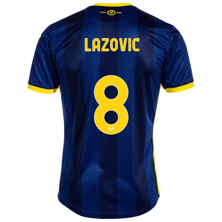 Homem Camisola Darko Lazović #8 Marinha Principal 2023/24 Camisa