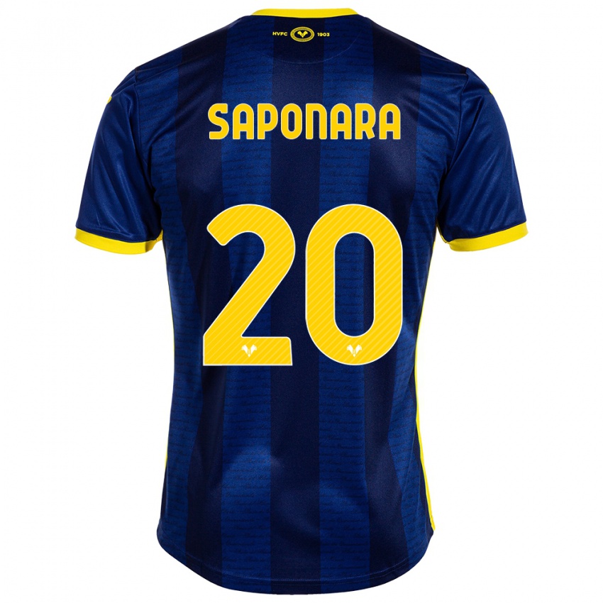 Homem Camisola Riccardo Saponara #20 Marinha Principal 2023/24 Camisa