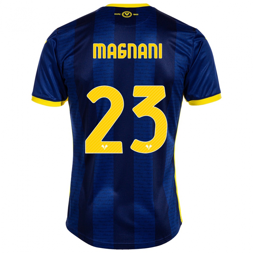 Homem Camisola Giangiacomo Magnani #23 Marinha Principal 2023/24 Camisa