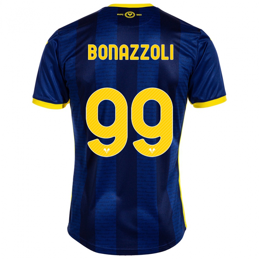 Homem Camisola Federico Bonazzoli #99 Marinha Principal 2023/24 Camisa