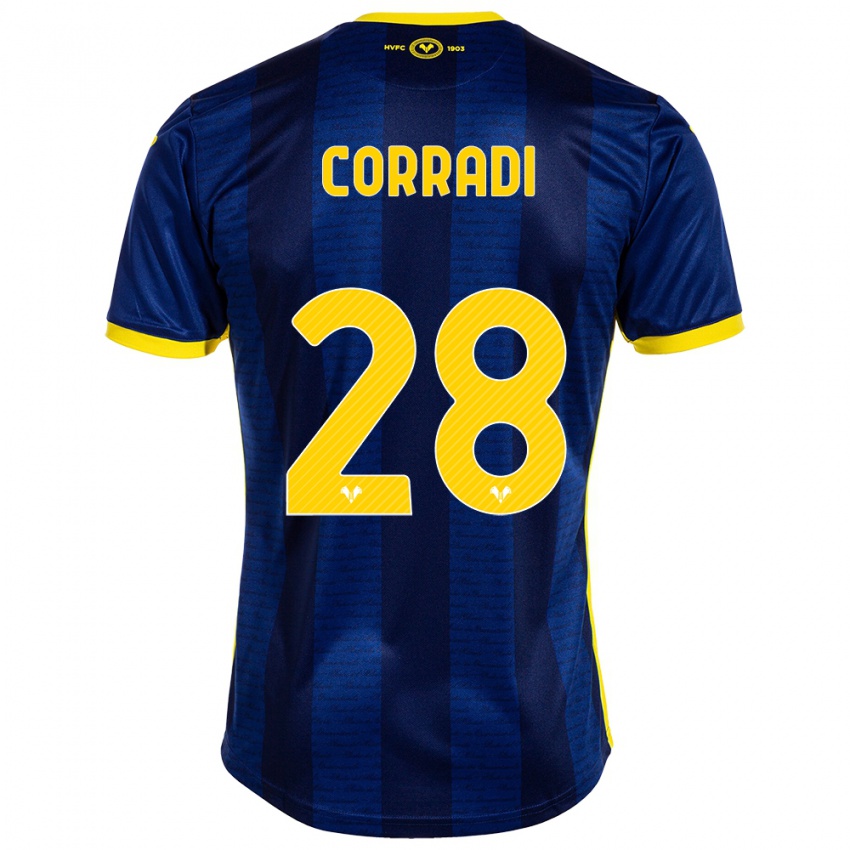 Homem Camisola Christian Corradi #28 Marinha Principal 2023/24 Camisa