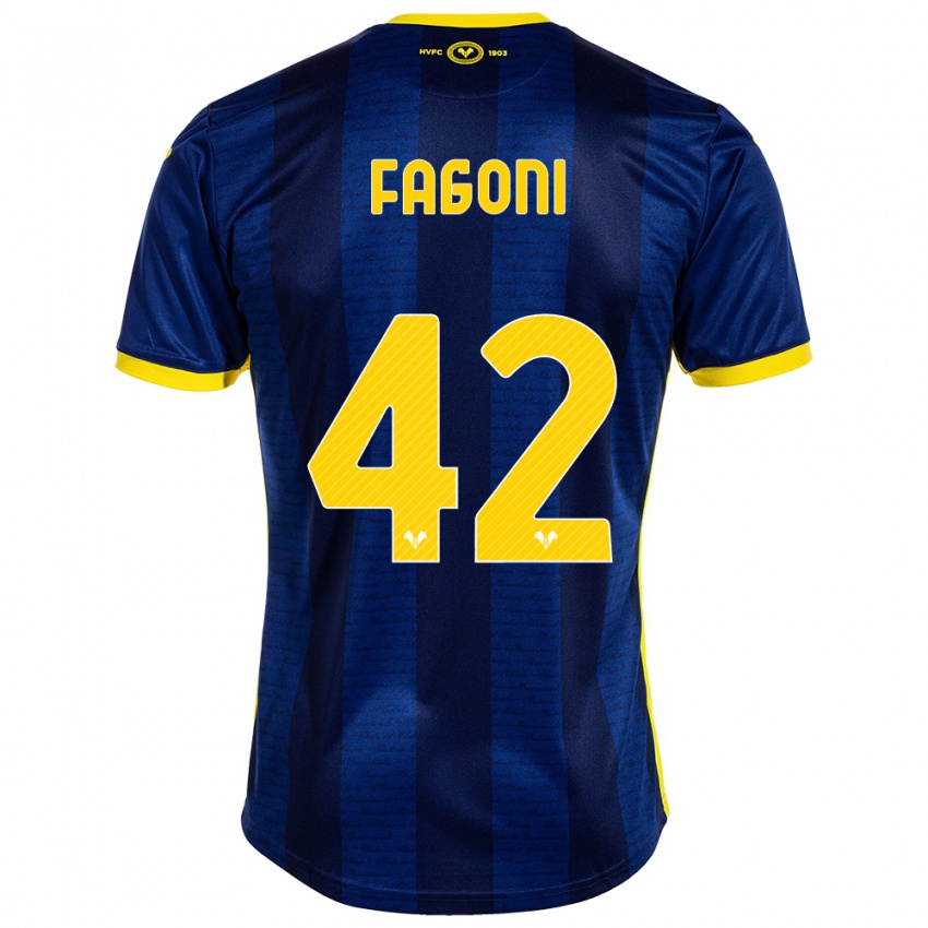 Homem Camisola Marco Fagoni #42 Marinha Principal 2023/24 Camisa