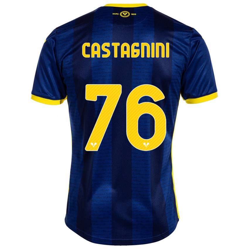 Homem Camisola Mirko Castagnini #76 Marinha Principal 2023/24 Camisa