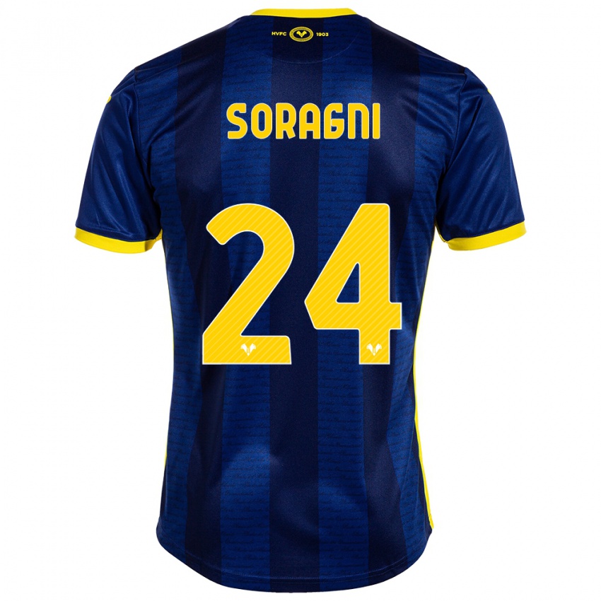 Homem Camisola Alberto Soragni #24 Marinha Principal 2023/24 Camisa