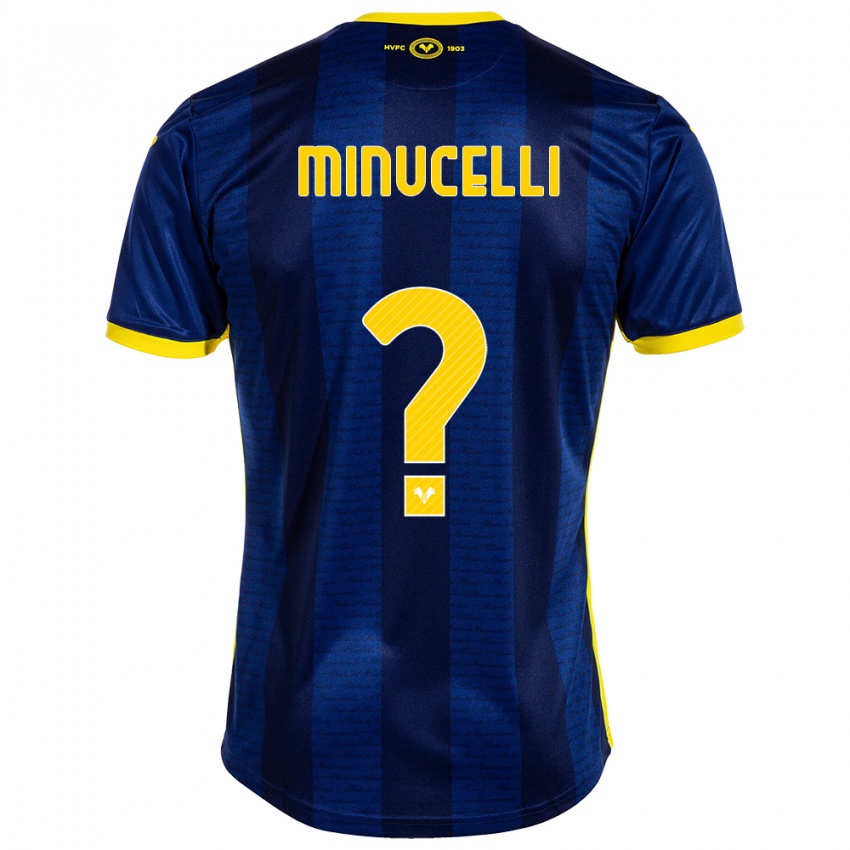 Homem Camisola Filippo Minucelli #0 Marinha Principal 2023/24 Camisa