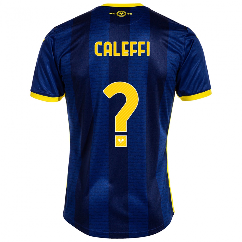 Homem Camisola Andrea Caleffi #0 Marinha Principal 2023/24 Camisa