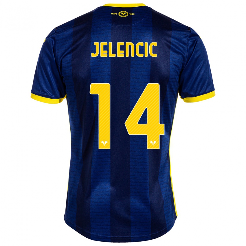 Homem Camisola Ana Jelencic #14 Marinha Principal 2023/24 Camisa