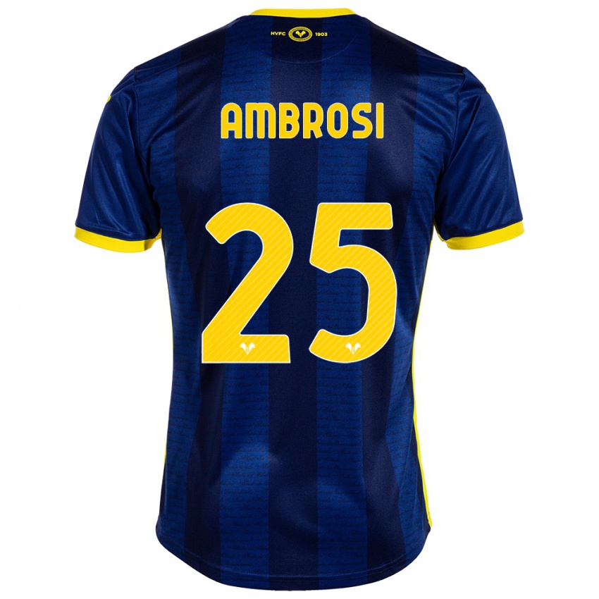 Homem Camisola Caterina Ambrosi #25 Marinha Principal 2023/24 Camisa