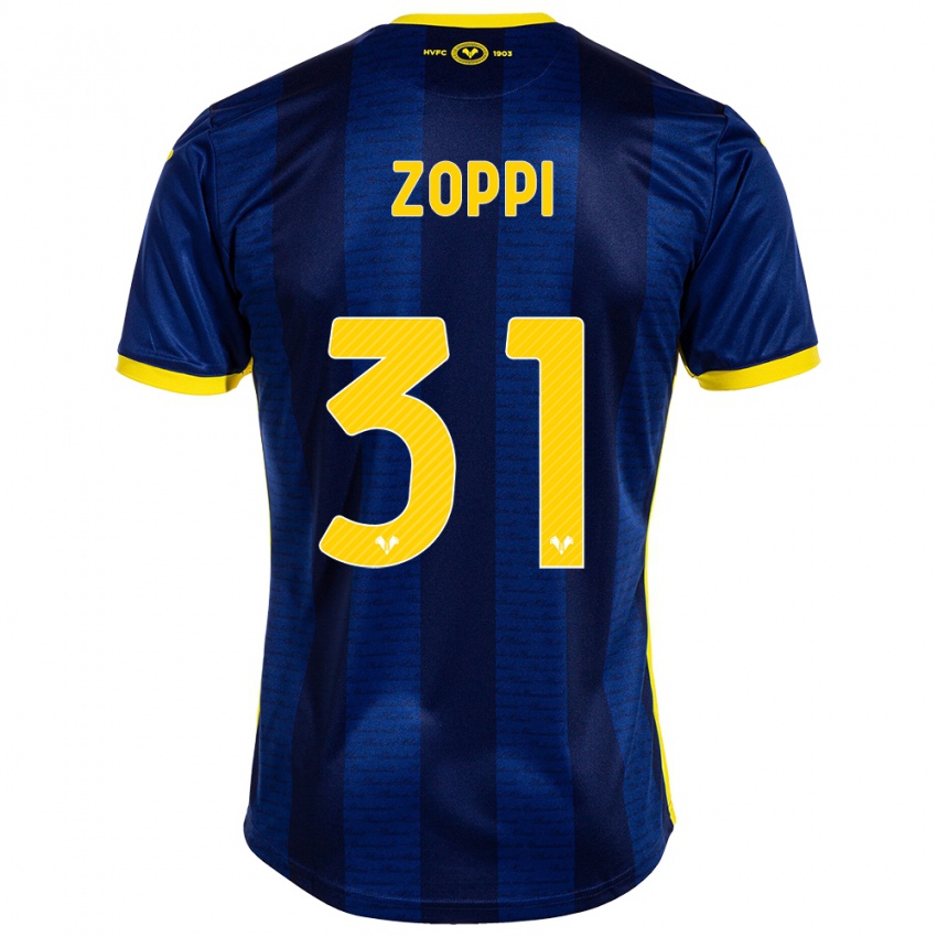 Homem Camisola Sofia Zoppi #31 Marinha Principal 2023/24 Camisa