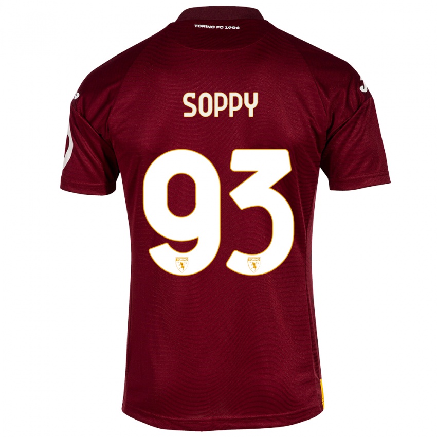 Homem Camisola Brandon Soppy #93 Vermelho Escuro Principal 2023/24 Camisa