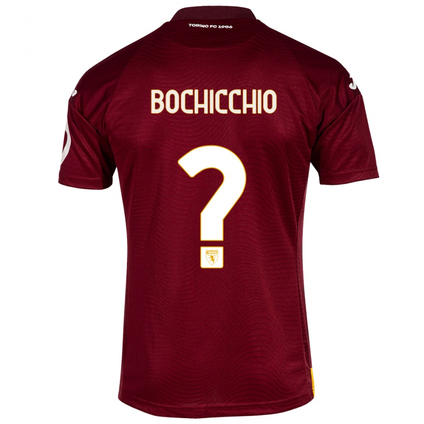 Homem Camisola Francesco Bochicchio #0 Vermelho Escuro Principal 2023/24 Camisa