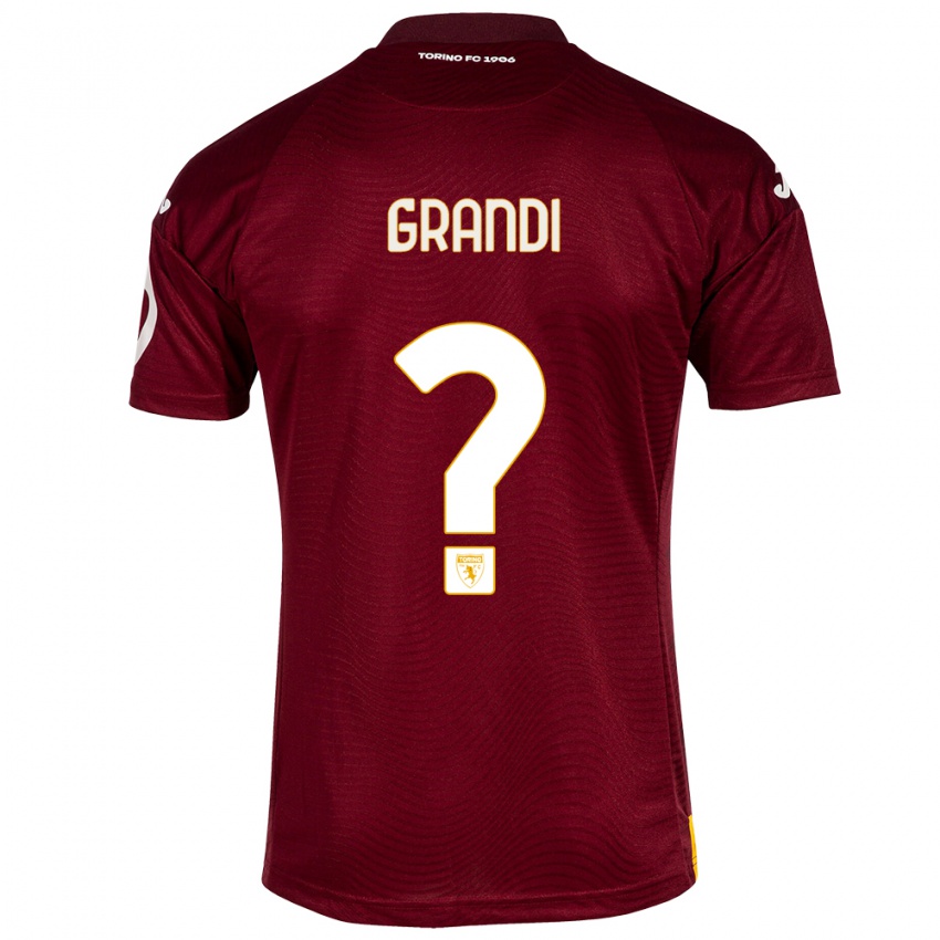 Homem Camisola Lorenzo Grandi #0 Vermelho Escuro Principal 2023/24 Camisa
