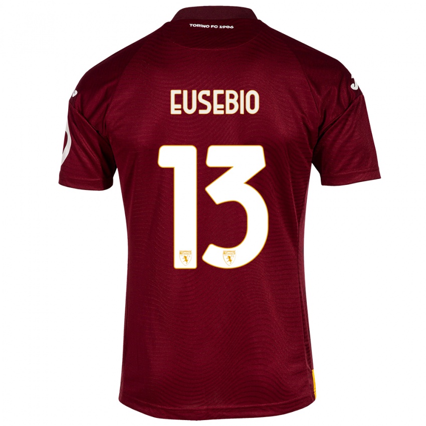 Homem Camisola Chiara Eusebio #13 Vermelho Escuro Principal 2023/24 Camisa