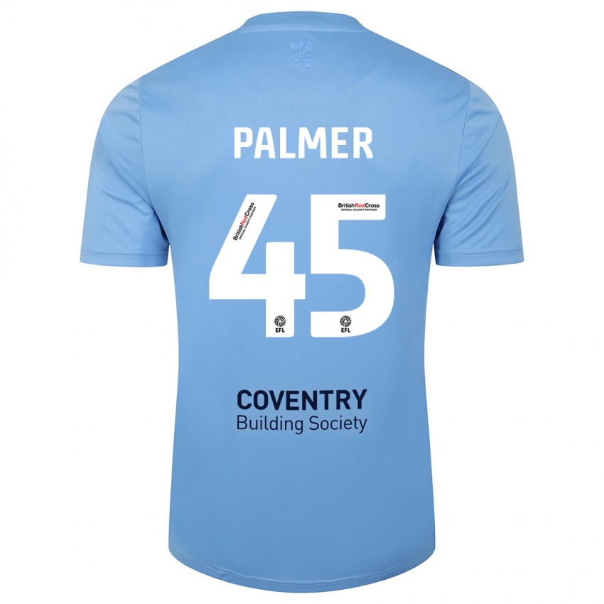 Homem Camisola Kasey Palmer #45 Céu Azul Principal 2023/24 Camisa