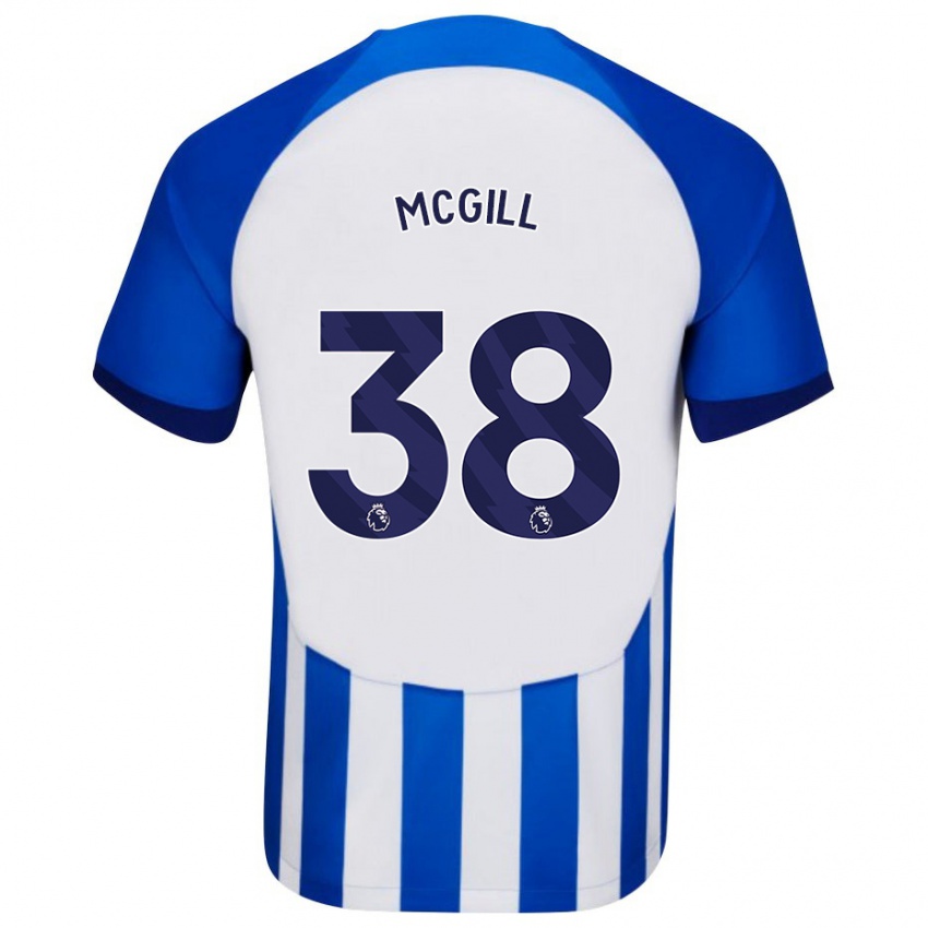 Homem Camisola Tom Mcgill #38 Azul Principal 2023/24 Camisa