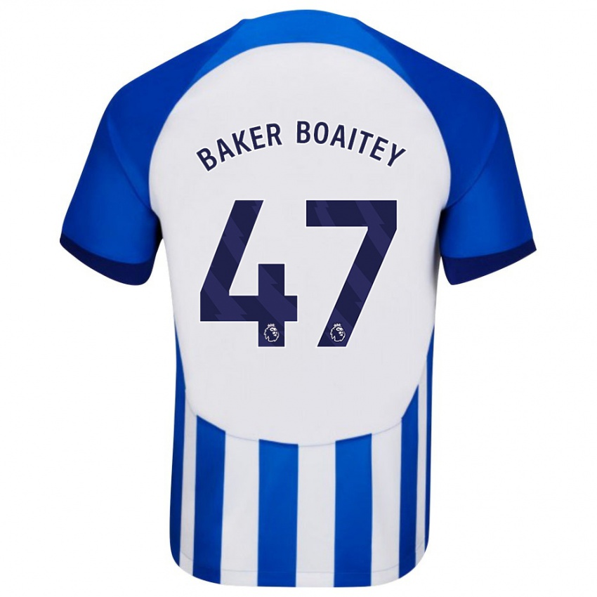 Homem Camisola Benicio Baker-Boaitey #47 Azul Principal 2023/24 Camisa