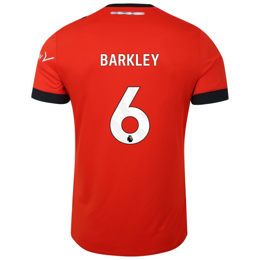 Homem Camisola Ross Barkley #6 Vermelho Principal 2023/24 Camisa