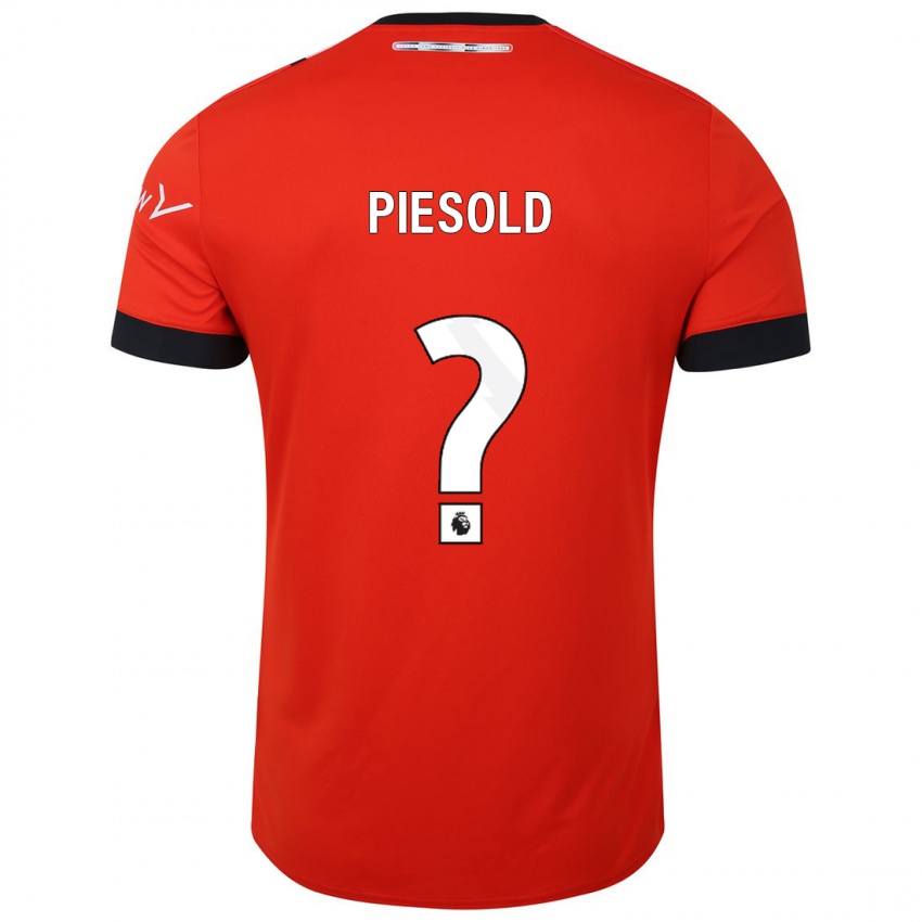 Homem Camisola Axel Piesold #0 Vermelho Principal 2023/24 Camisa