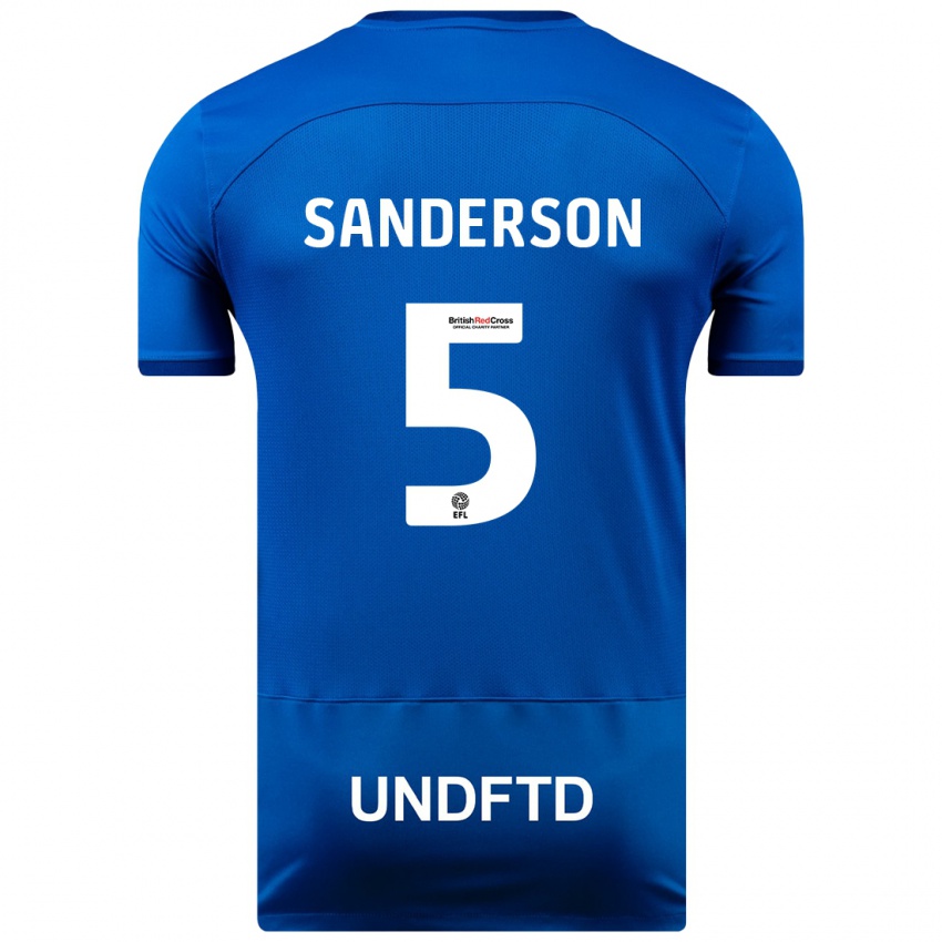 Homem Camisola Dion Sanderson #5 Azul Principal 2023/24 Camisa