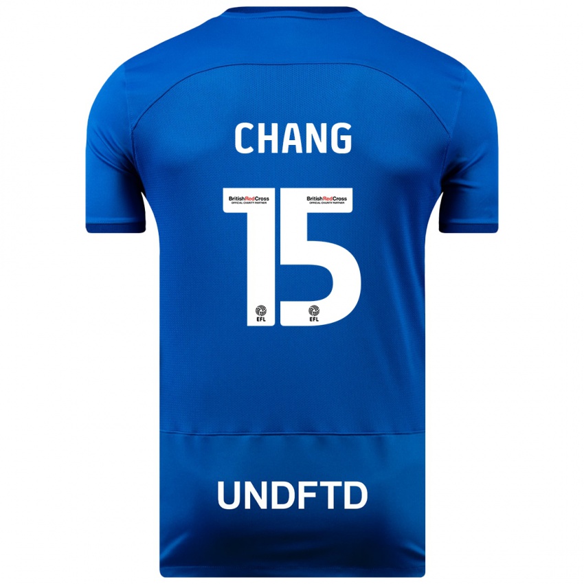 Homem Camisola Alfie Chang #15 Azul Principal 2023/24 Camisa