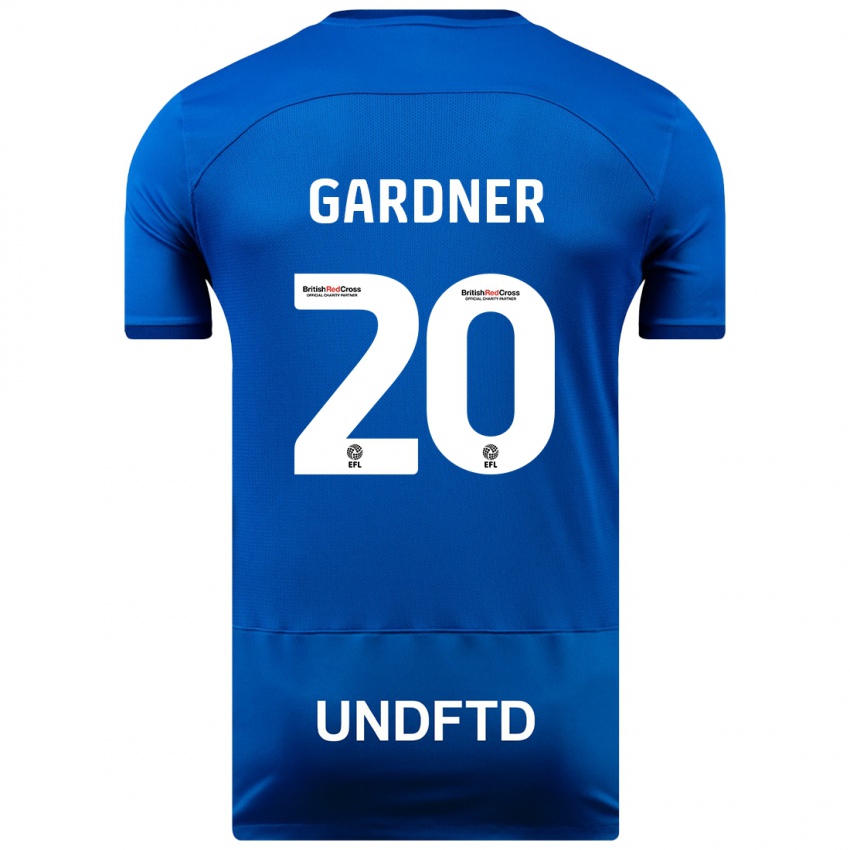 Homem Camisola Gary Gardner #20 Azul Principal 2023/24 Camisa