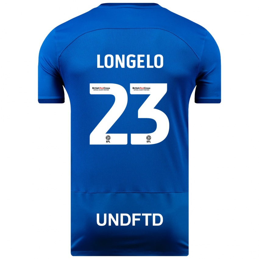 Homem Camisola Emmanuel Longelo #23 Azul Principal 2023/24 Camisa