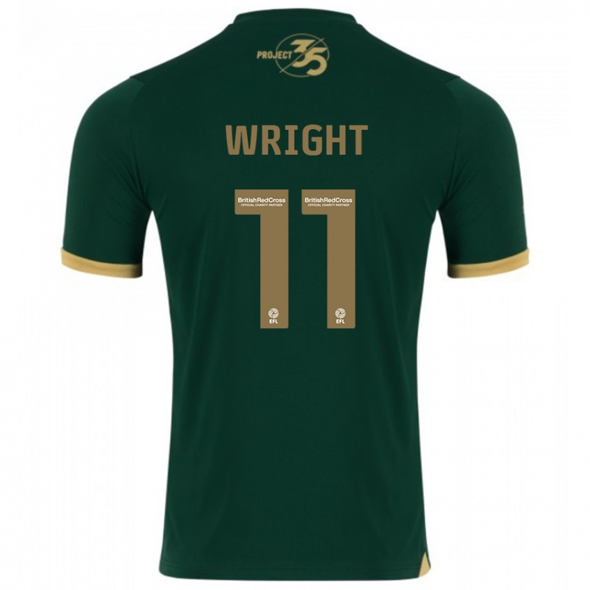 Homem Camisola Callum Wright #11 Verde Principal 2023/24 Camisa