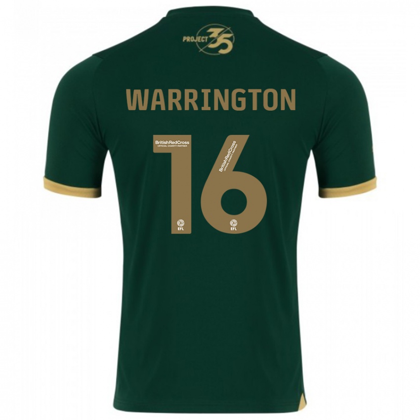 Homem Camisola Lewis Warrington #16 Verde Principal 2023/24 Camisa