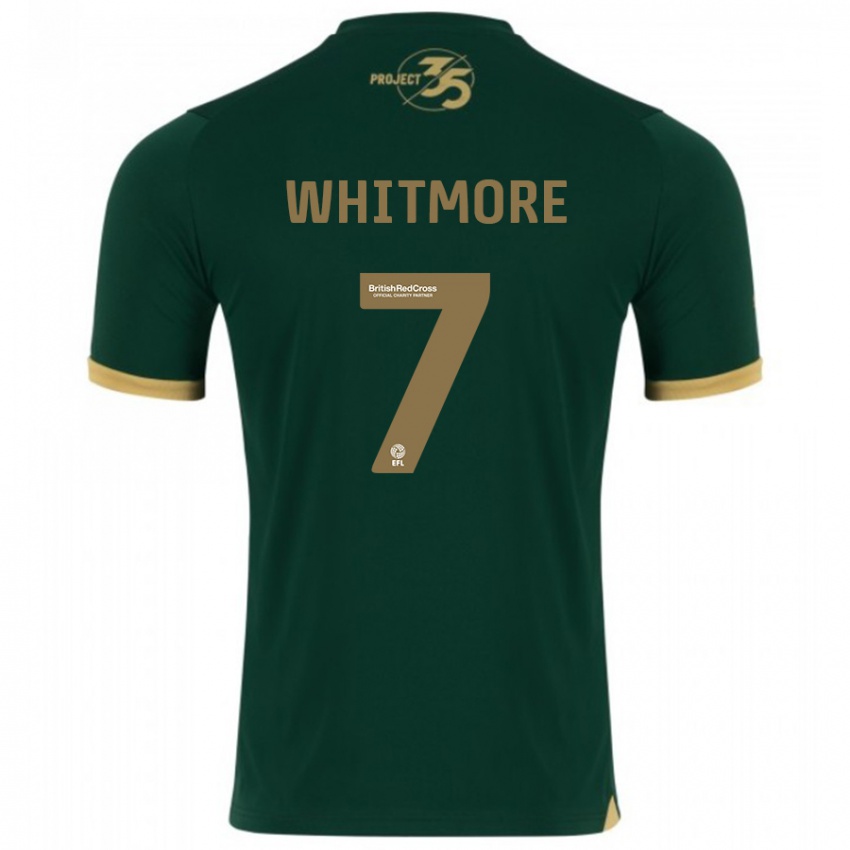 Homem Camisola Charlotte Whitmore #7 Verde Principal 2023/24 Camisa