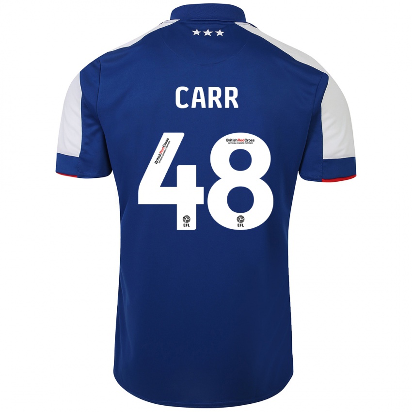 Homem Camisola Ryan Carr #48 Azul Principal 2023/24 Camisa