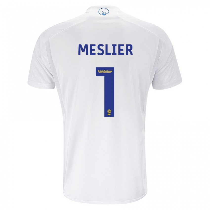 Homem Camisola Illan Meslier #1 Branco Principal 2023/24 Camisa