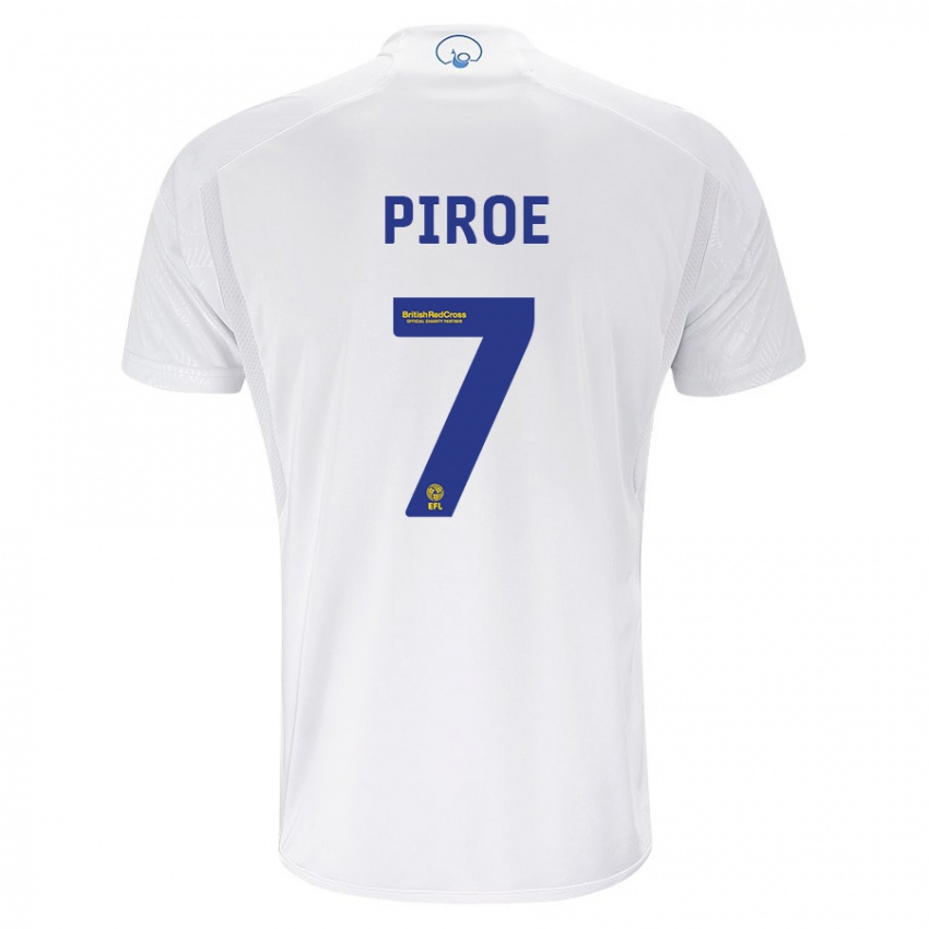 Homem Camisola Joël Piroe #7 Branco Principal 2023/24 Camisa