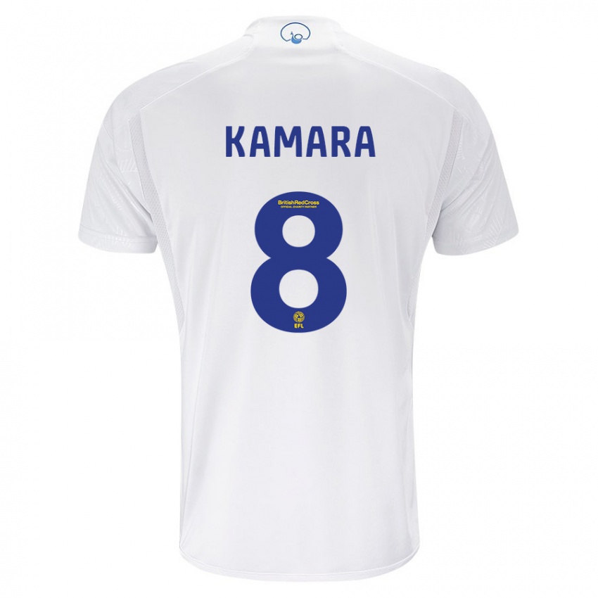 Homem Camisola Glen Kamara #8 Branco Principal 2023/24 Camisa