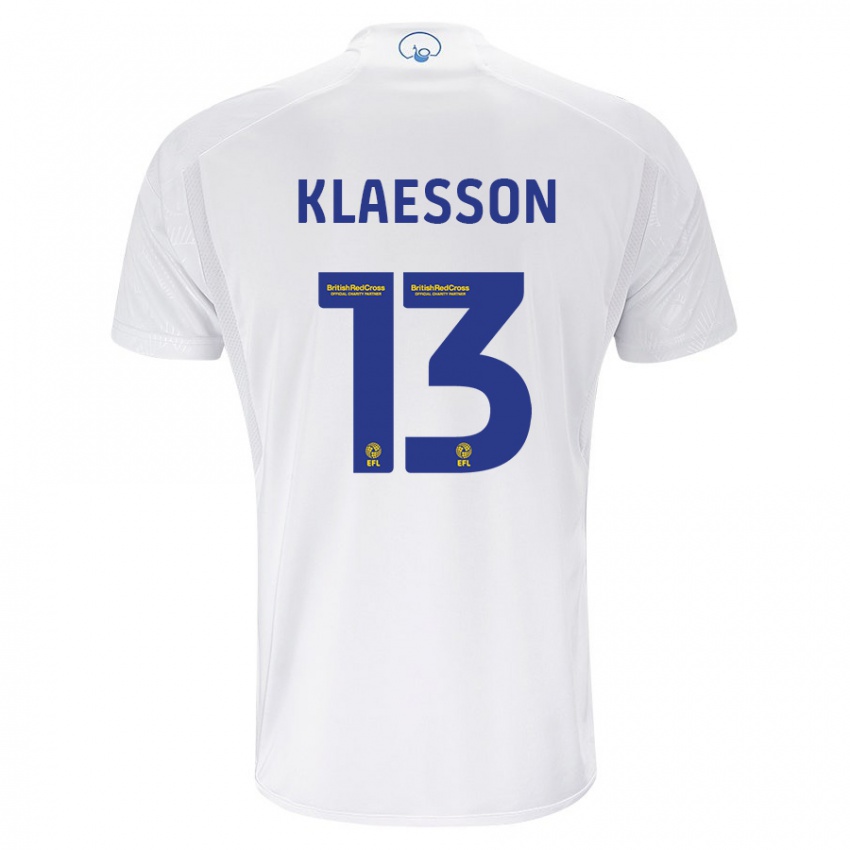 Homem Camisola Kristoffer Klaesson #13 Branco Principal 2023/24 Camisa