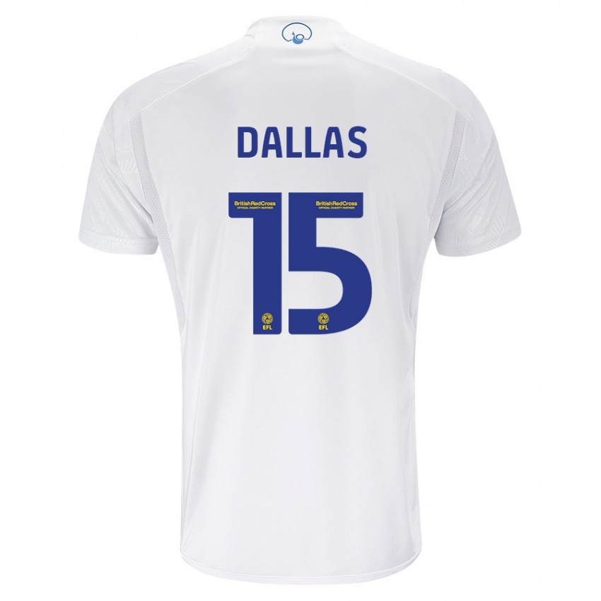 Homem Camisola Stuart Dallas #15 Branco Principal 2023/24 Camisa