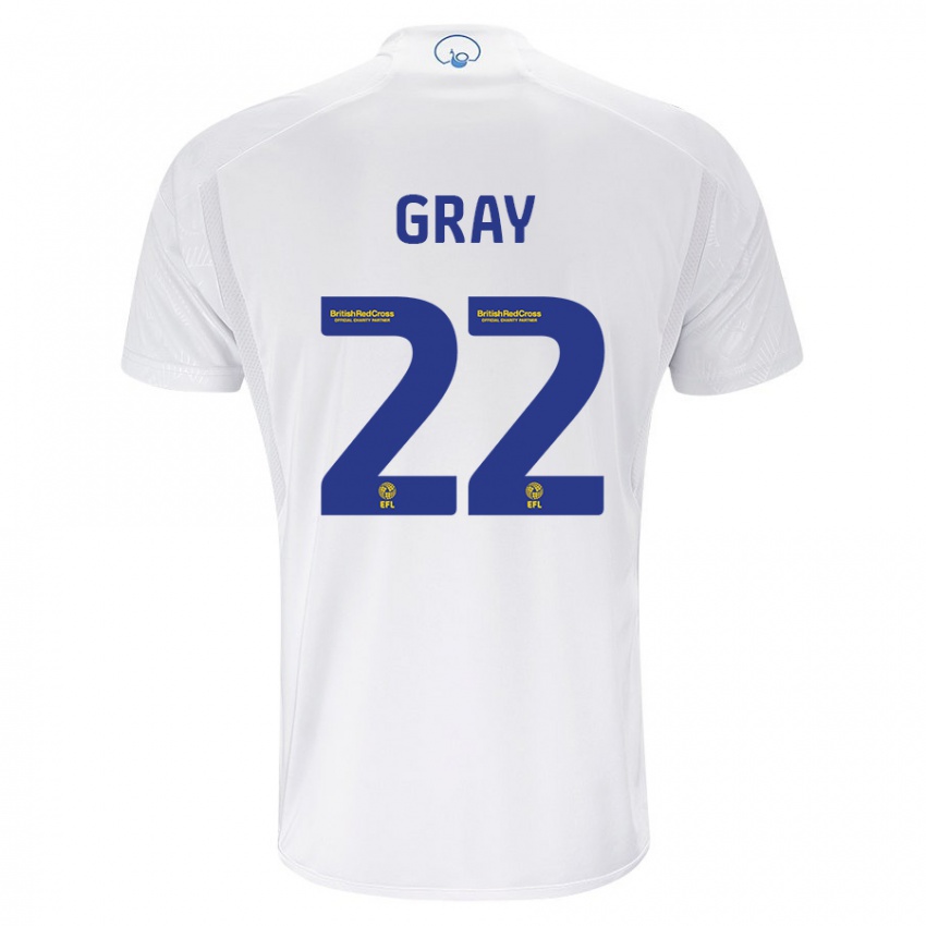 Homem Camisola Archie Gray #22 Branco Principal 2023/24 Camisa