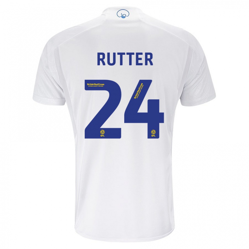Homem Camisola Georginio Rutter #24 Branco Principal 2023/24 Camisa