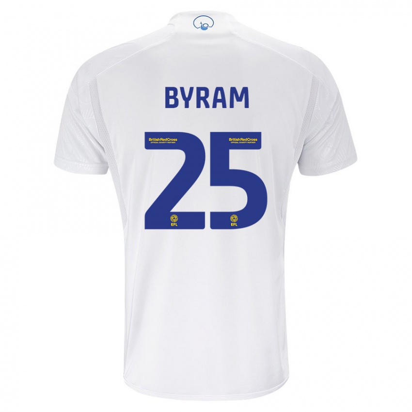 Homem Camisola Sam Byram #25 Branco Principal 2023/24 Camisa