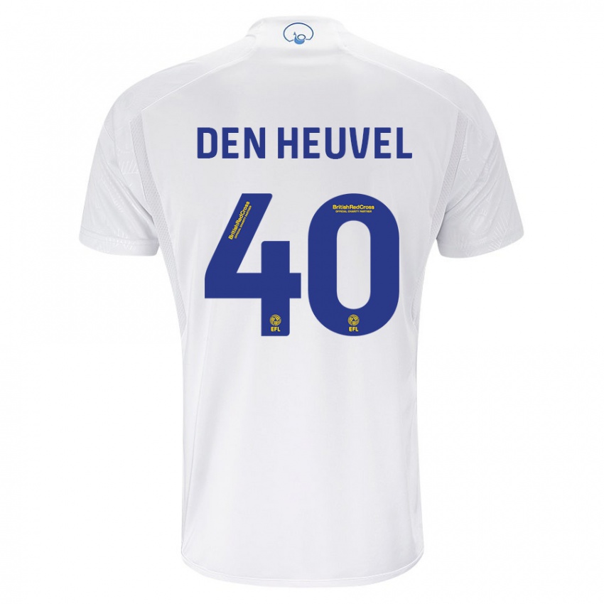 Homem Camisola Dani Van Den Heuvel #40 Branco Principal 2023/24 Camisa