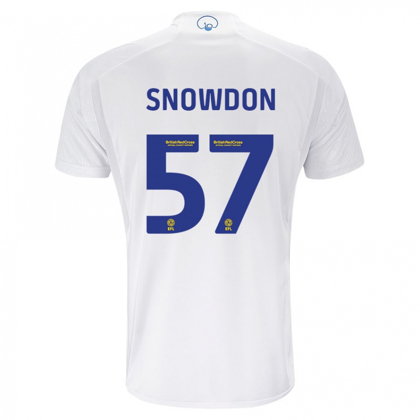 Homem Camisola Joe Snowdon #57 Branco Principal 2023/24 Camisa