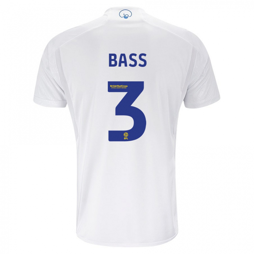 Homem Camisola Rebekah Bass #3 Branco Principal 2023/24 Camisa