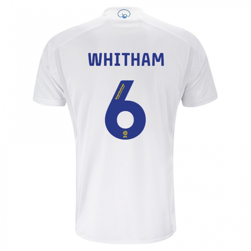 Homem Camisola Danielle Whitham #6 Branco Principal 2023/24 Camisa