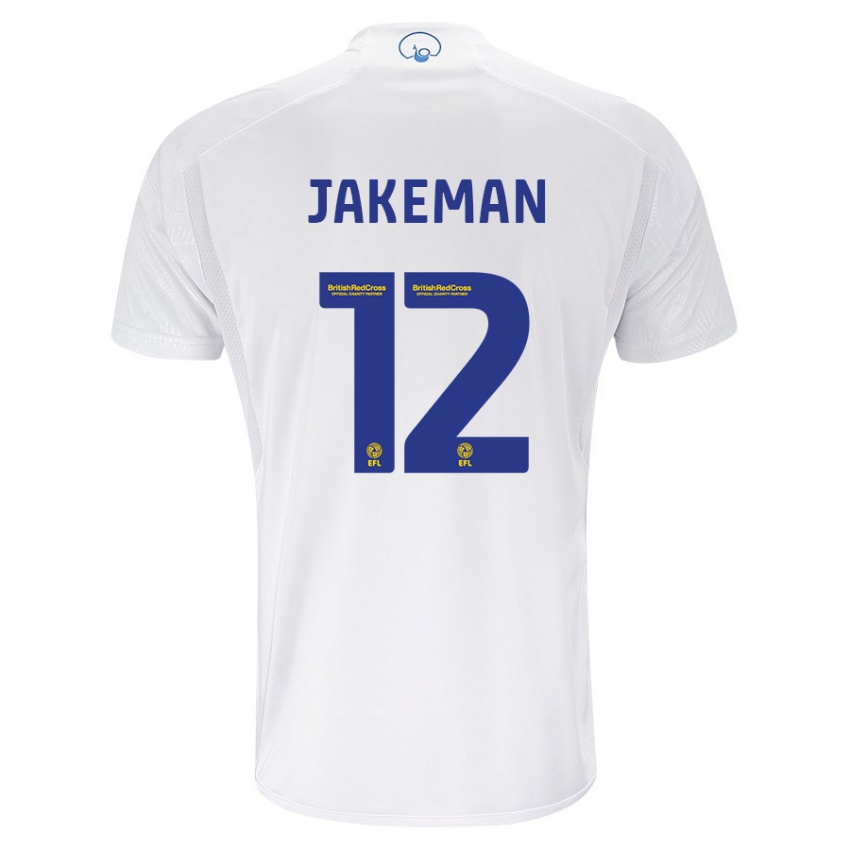 Homem Camisola Harriet Jakeman #12 Branco Principal 2023/24 Camisa