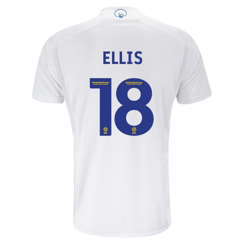 Homem Camisola Macy Ellis #18 Branco Principal 2023/24 Camisa