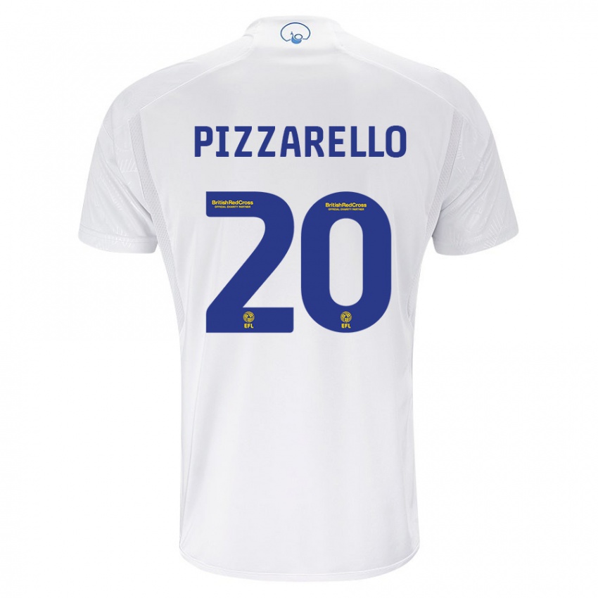 Homem Camisola Charlyann Pizzarello #20 Branco Principal 2023/24 Camisa